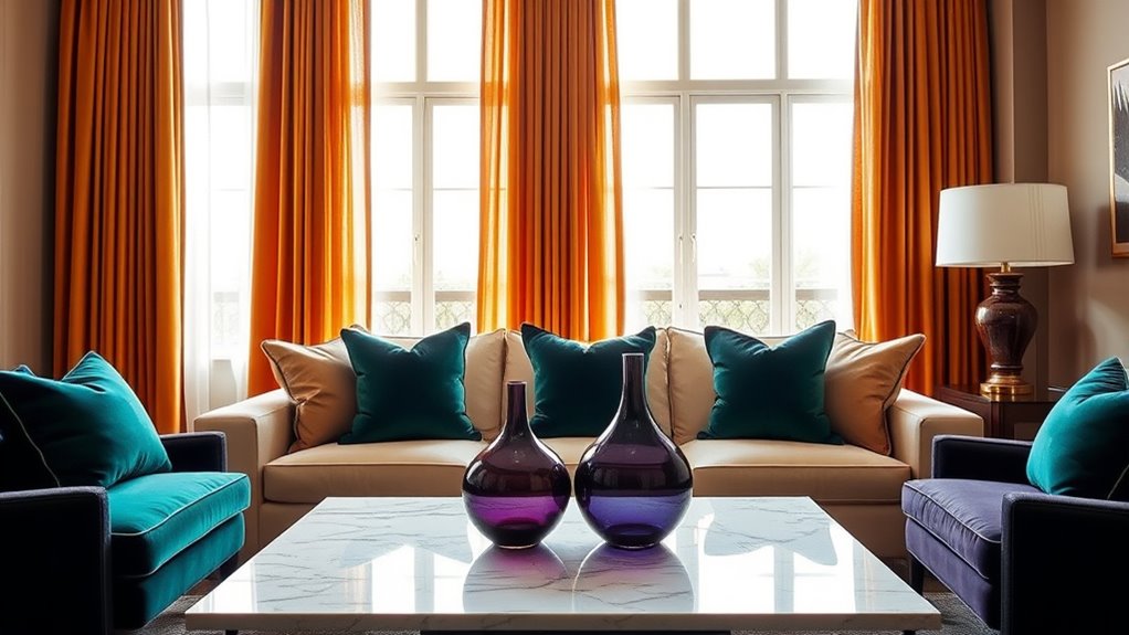 balance bold jewel tones