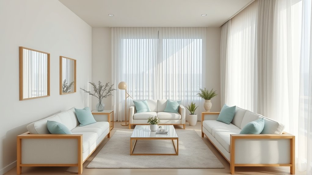 bright spacious cohesive color schemes