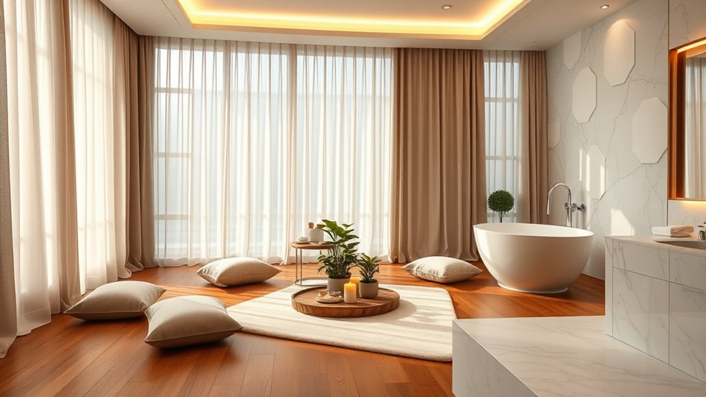 create calming sensory environment