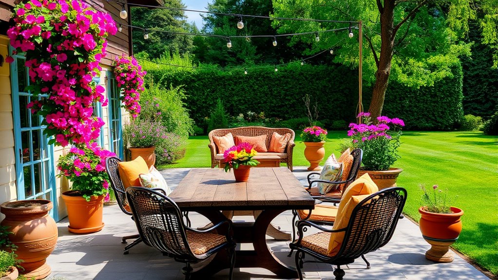 create cozy outdoor gathering