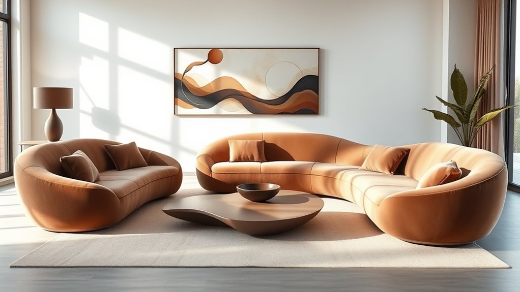 curved organic furniture trends