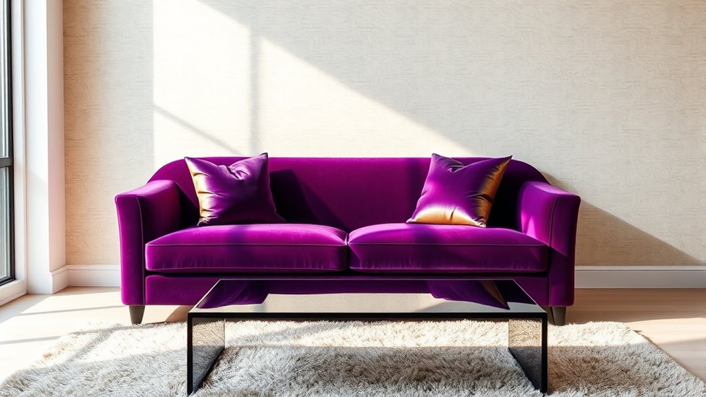 elegant eggplant interior color