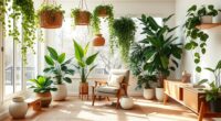 indoor plants and natural decor