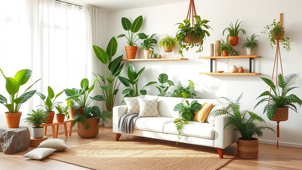 indoor plants enhance natural decor