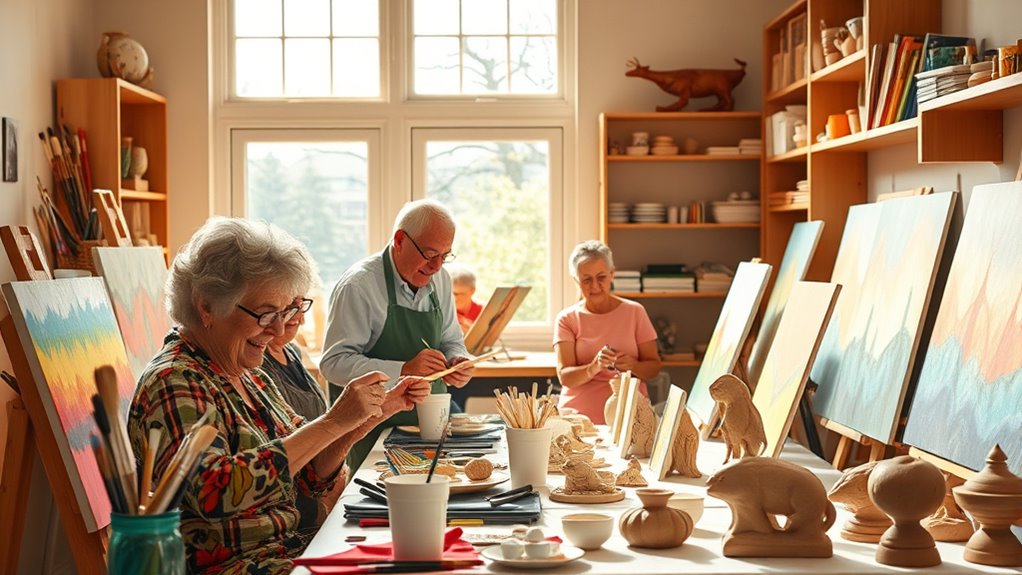 organized creative artistic space
