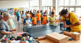 participating in community activities