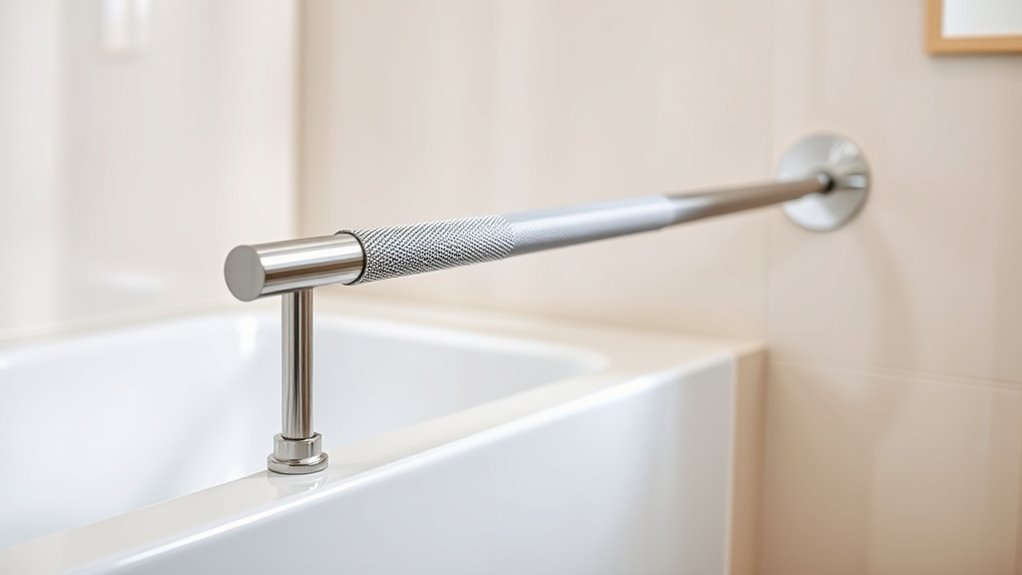 secure durable bathroom grab bars