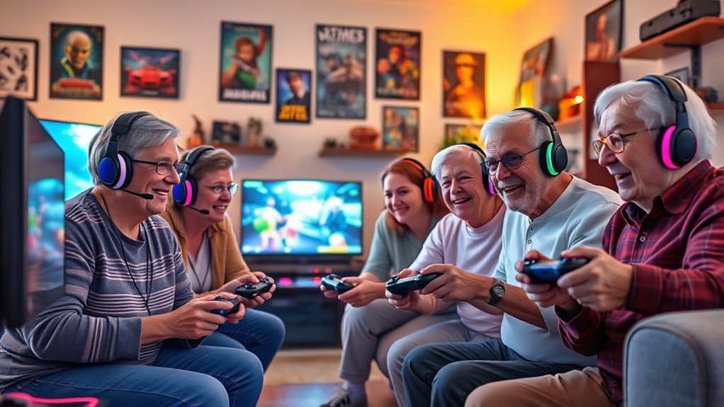 senior gamers build social connections