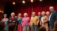 seniors engaging in theater