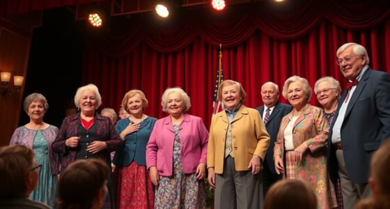 seniors engaging in theater