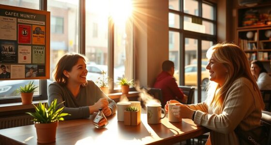 socializing through coffee and events