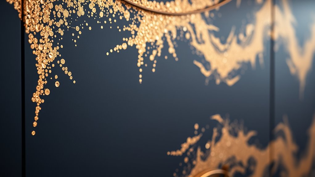 strategic metallic accent placement