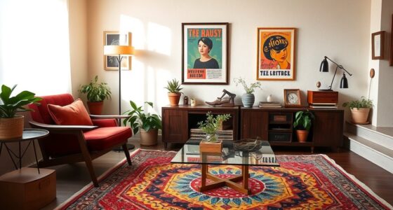 vintage modern eclectic interiors