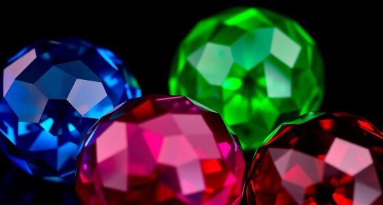 vivid emerald sapphire ruby