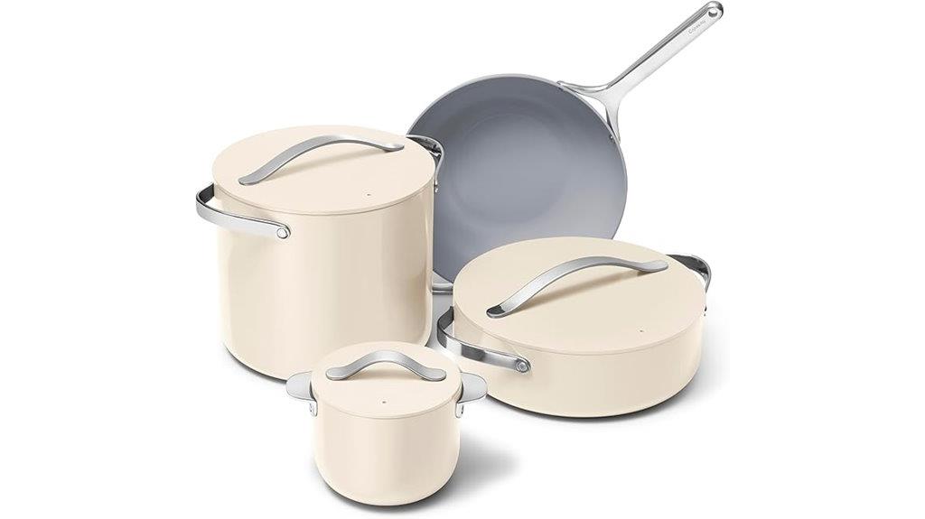 caraway cookware with lids