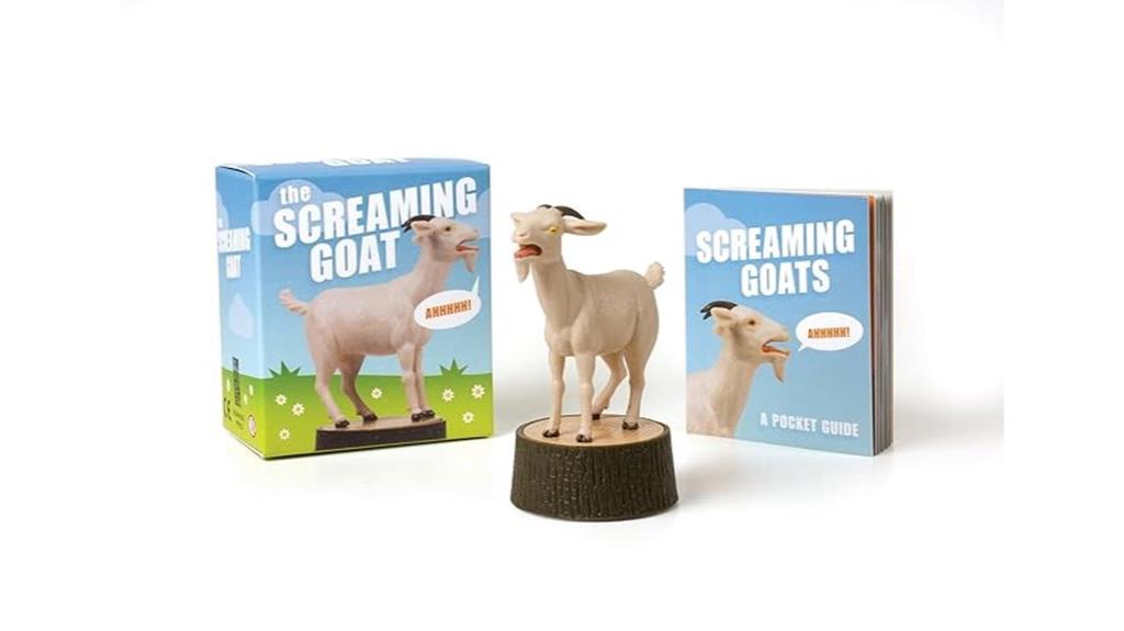 goat figure with screams