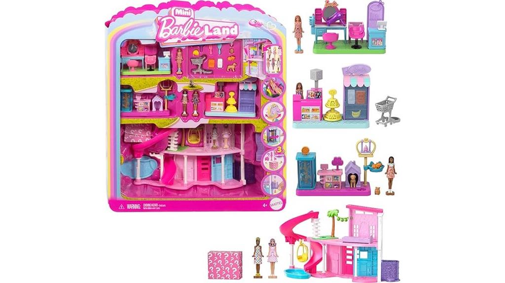 mini barbie dreamhouse playsets