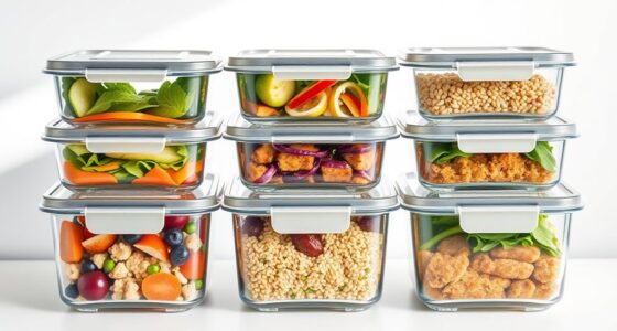 top glass food storage