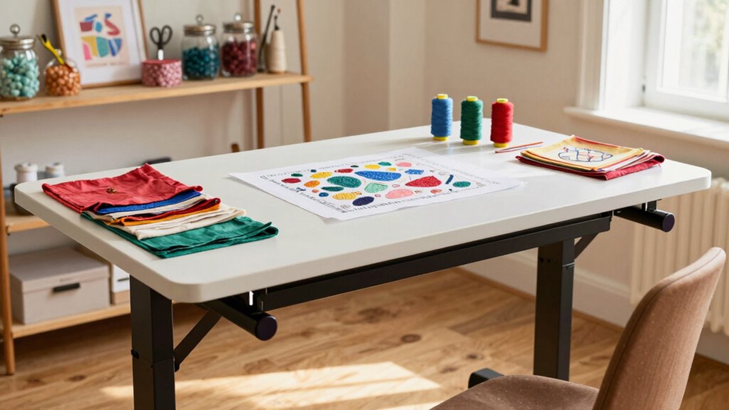 adjustable ergonomic craft workspace