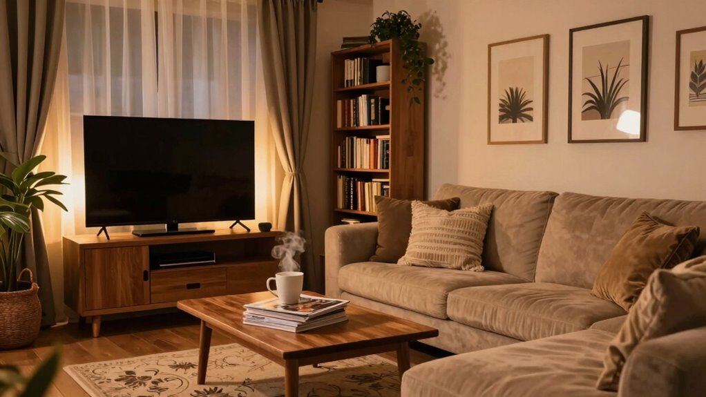 comfortable adjustable cozy entertainment space