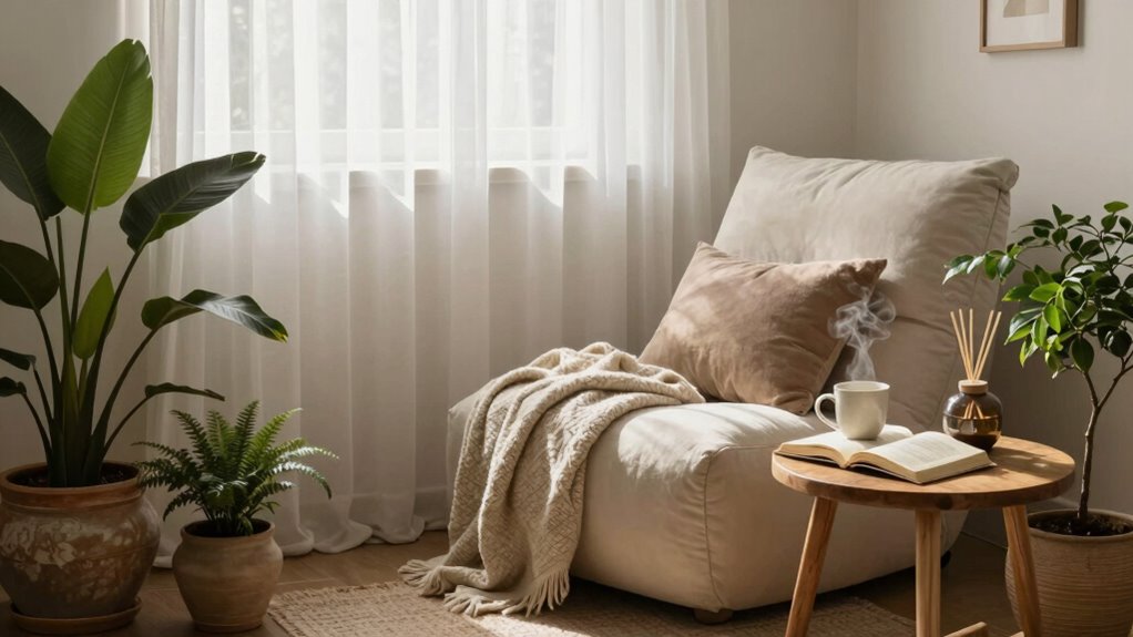 comfortable healing retreat environment