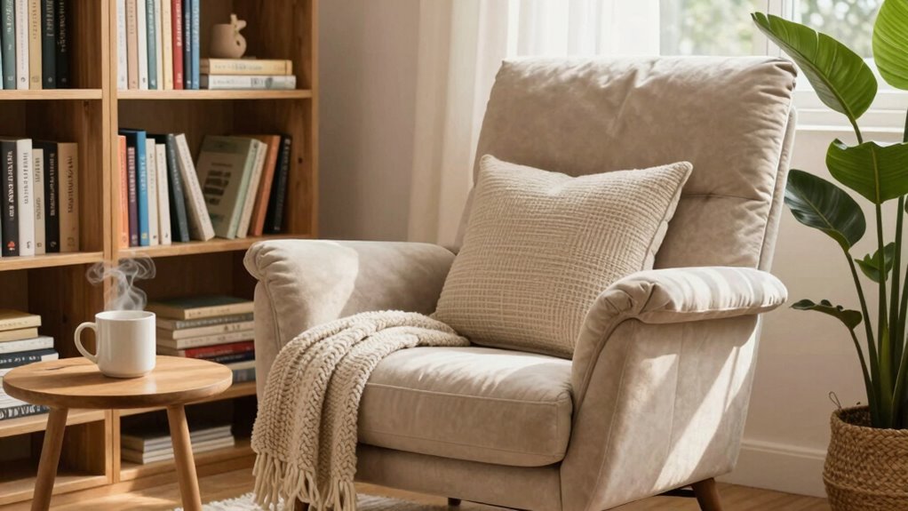 comfortable personalized reading space