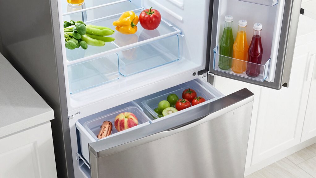 convenient organized freezer access
