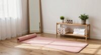 create a dedicated stretching corner