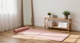 create a dedicated stretching corner
