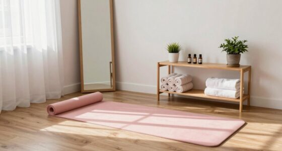 create a dedicated stretching corner