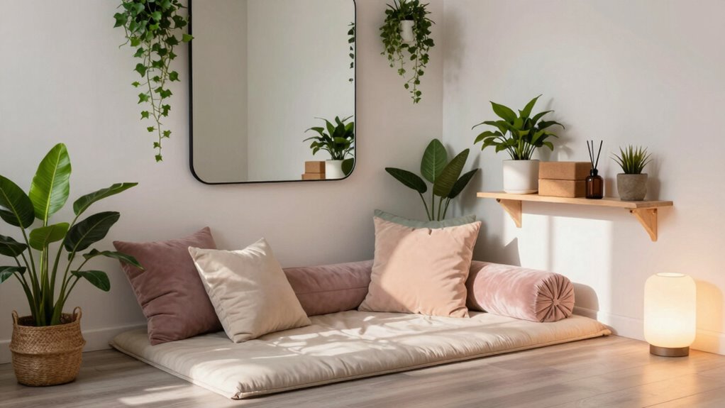 create relaxing stretch corner