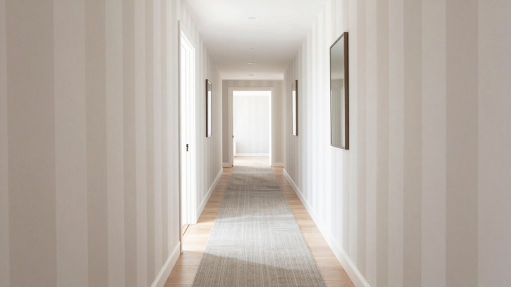 create spacious hallway illusion