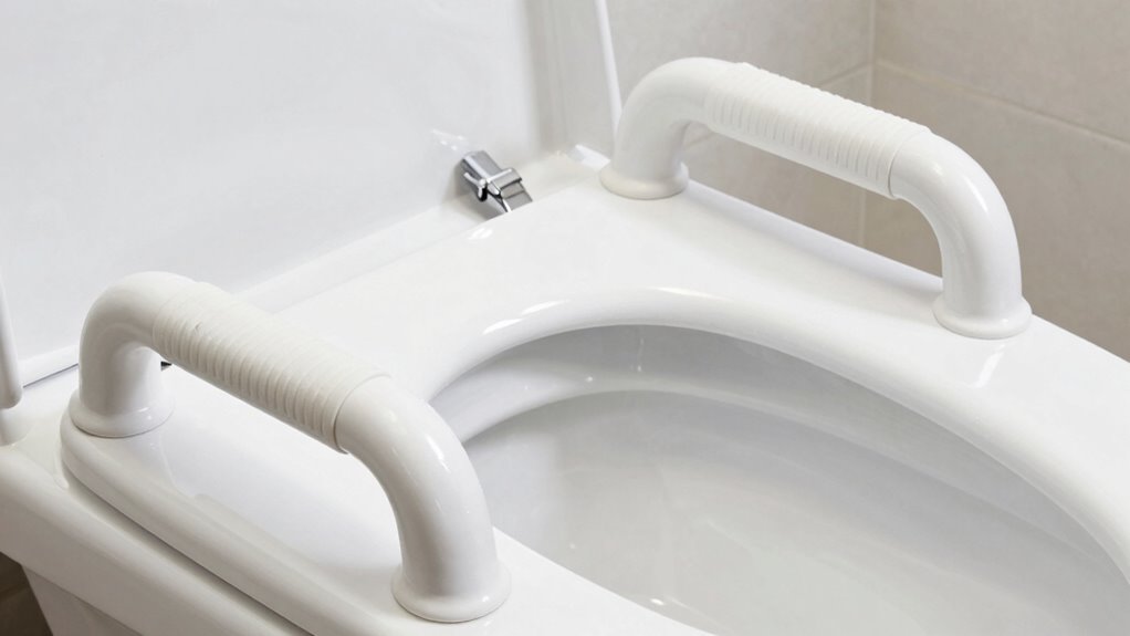 raised seat handles enhance safety