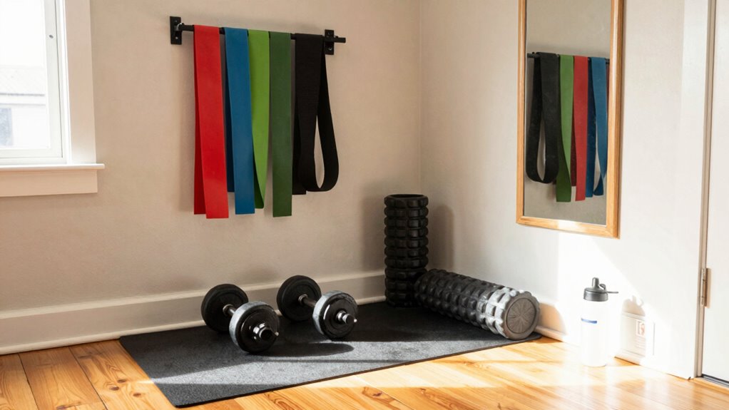 safe efficient home gym setup