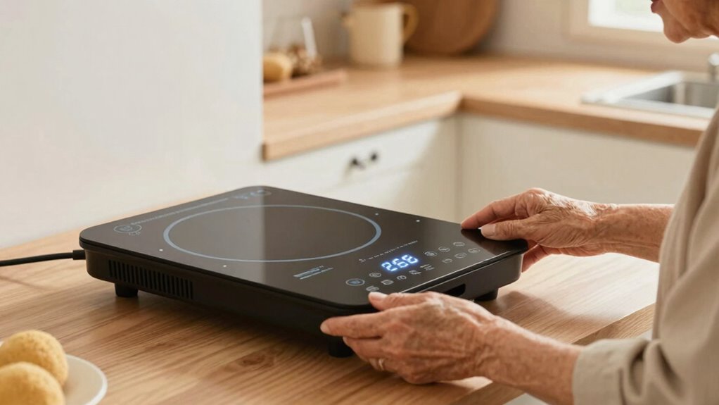 safe portable induction cooking