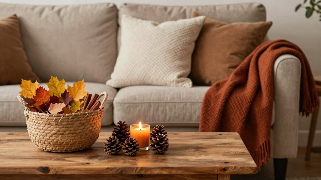 seasonal decor with natural accents