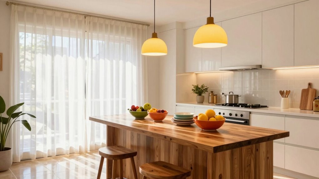 warm layered lighting enhances cheerfulness