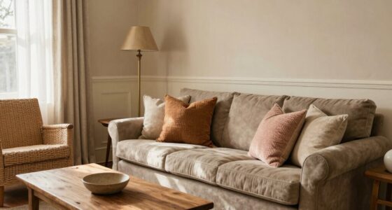 warm neutral senior home styling