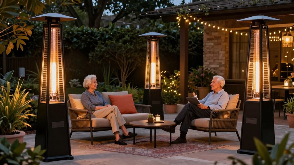 warmth and comfort outdoors