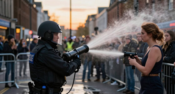 Police blast water cannons at protesters amid unrest over stabbing in Belfast